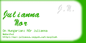 julianna mor business card